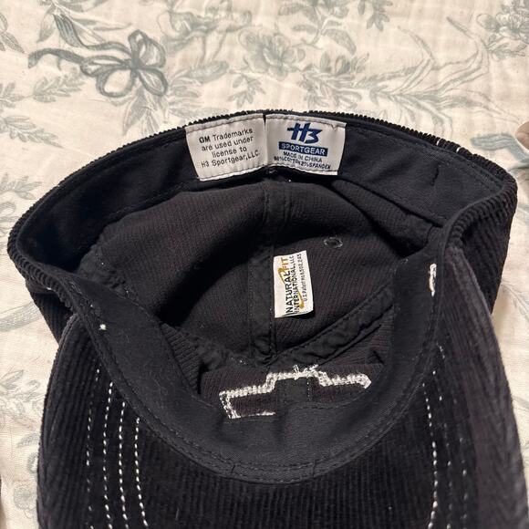 Couderouy Black Chevy Embroidered Baseball Hat One Size Fits All - Picture 3 of 3